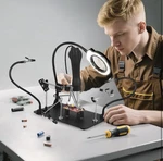 Helping Hands Magnetic 360 Soldering Jewelry Craft Station 5 X Magnifying New. Fixed Price $34.99.