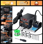 Professional Soldering Station With Hot Air Gun & Digital Display - Pid Control,. Fixed Price $138.99.