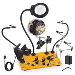 Noevsbig Helping Hands Soldering Station With 5X Magnifying Lamp, Magnetic Fl.... Fixed Price $124.15.