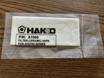 Hakko A1009 Small Ceramic Filter Sponge For 809/474 Desoldering Tool - Bag. Fixed Price $8.95.