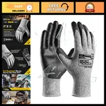 Cut Resistant Safety Work Gloves, 12/120 Pairs, Grip, 13 Gauge Pu Coating, Ansi. Fixed Price $556.99.