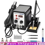 2 Smd Hot Air Rework Station Digital Led Display Soldering Iron Kit 19. Fixed Price $72.86.