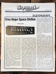 Ursa Major Space Station SST-2821979 Sound Int. Equipment Review *orig*. Fixed Price $14.97.