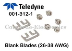 Teledyne Impulse Stripall Replacement Blades / Blank 001-312-1 26-38 Awg. Fixed Price $19.00.