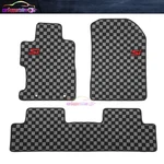 Floor Mat Fits 06-11 Honda Civic Carpets Black Gray Checkered 3PCS W/ Si. Fixed Price $72.99.
