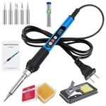 Anbes Soldering Iron Kit, 90W 110V Fast Heat Up Lcd Digital Blue. Fixed Price $22.97.