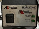 American Beauty 105A15RESISTANCE Soldering Power Unit + Light Tweezer. Fixed Price $200.00.