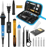 Soldering Iron, Kit Electronics, 60W Adjustable Temperature Weldi. Fixed Price $27.85.