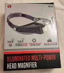 Illuminated Multi Power Head Magnifier, Se Co., MH1047L, 1.25" Glass Loupe. Fixed Price $5.00.