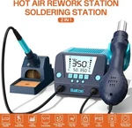 Bakon 882 2-IN-1 Digital Soldering Hot Air Rework Station Kit With 3 Preset Chan. Fixed Price $50.00.