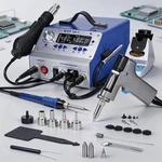Wep Digital Station Tool Set Desoldering With Vacuum Pump. Fixed Price $129.99.