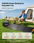 2400W Portable Power Station 2160WH LIFEPO4 W/200W Solar Panel. Fixed Price $1506.99.