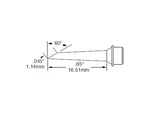Metcal SMTC-1174 Cartridge, Hoof, Long, 1.1MM (0.04 Im), 60 Deg. Fixed Price $99.85.